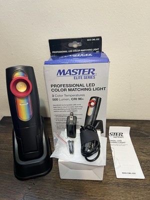 Master Elite LED Color Matching Light 500 Lumen Exact Paint Color Match USED