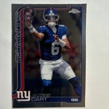 Topps 2025 Chrome Jaxson Dart Rookie #306 New York Giants NFL Football