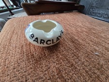 Barclays Lager Advertising Ashtray - Paper Label of Victoria Hotel, Swanage 1940
