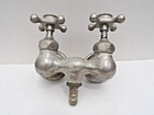 RARE antique ARCHITECTURAL SALVAGE bath tub 2 HANDLE HOT COLD FAUCET victorian — photo 2