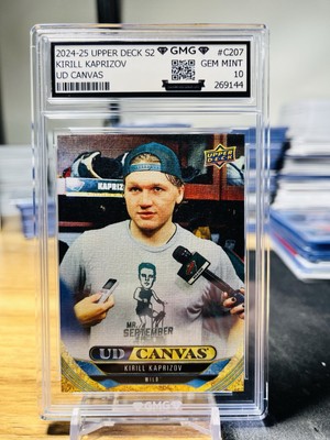 2024-25 Upper Deck Kirill Kaprizov UD Canvas GMG Graded 10 Gem