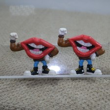 Applause General foods Tang Big lips Lance 1980's set of 2
