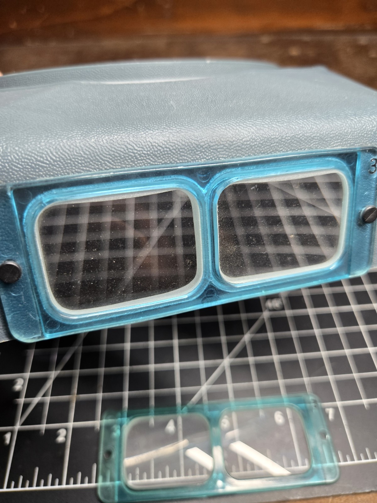 Donegan Optical Opti Visor DA-3 Headband Magnifier Vintage USA Made jeweler