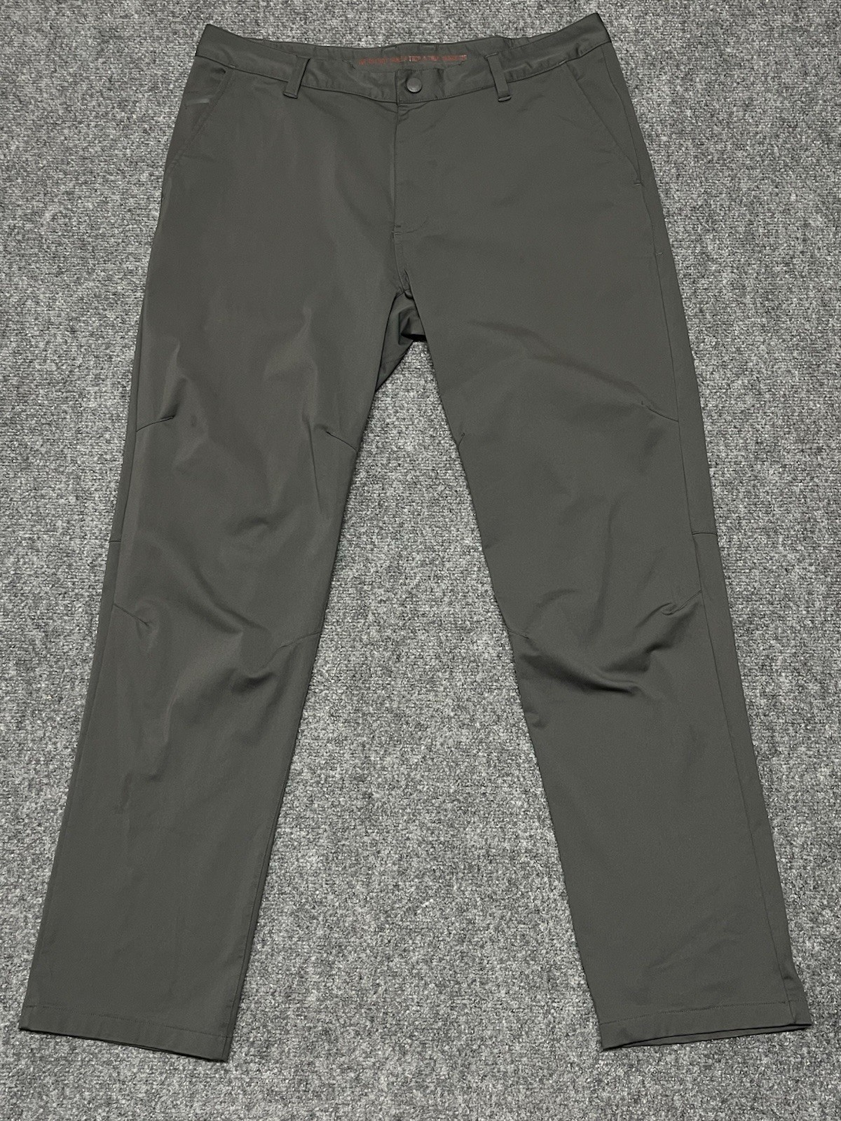 Rhone Commuter Pants Mens 36x32 Gray Stretch Golf Work Casual Chino