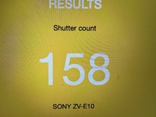 Sony ZV E10 Camera With 16-50 Mm Lens 158 Shutter Ct Used Once