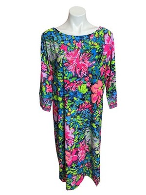 Lilly Pulitzer ChillyLilly UPF 50+ Braedyn Dress Feel Like A Shellebrity - Size