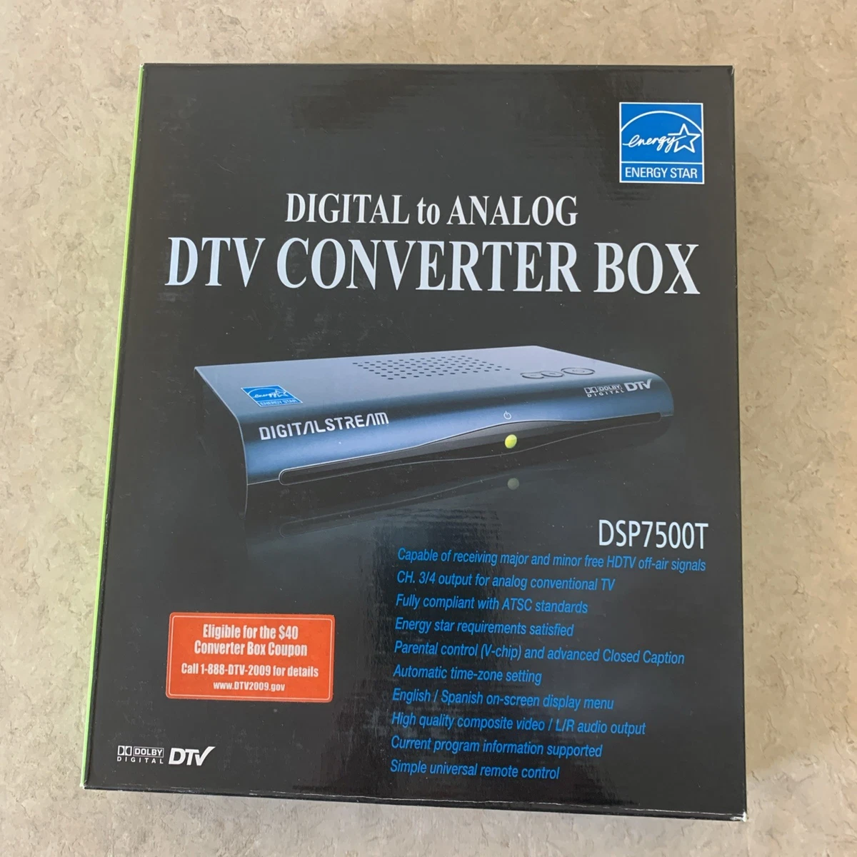 Adaptateur TV Numérique Digital Stream DTX9950 – Convertisseur Analogique Avec Passe-through – Neuf (ouvert)