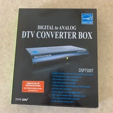 New Digital Stream Analog Pass-Through DTV Converter Box DSP7500T.