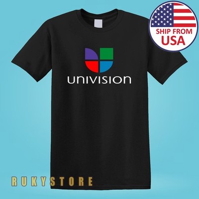 Univision Tv Channel Network Men's Black Size S-5XL