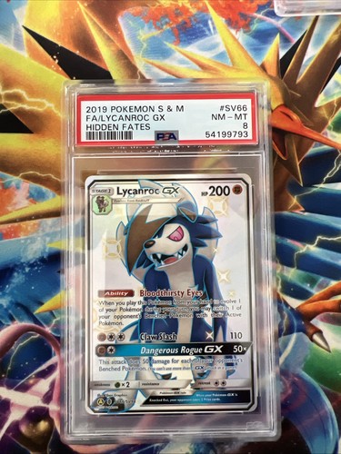 Lycanroc-GX graded PSA 8 for sale on eBay