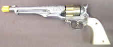 1960's Hubley COLT .45 nickel plated 14" capgun cap gun