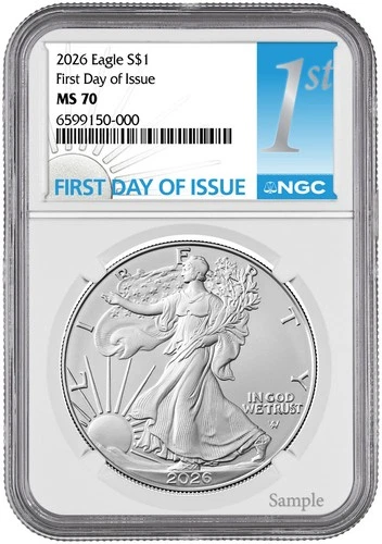 New Listing2026 American Silver Eagle First Day of Issue NGC MS70