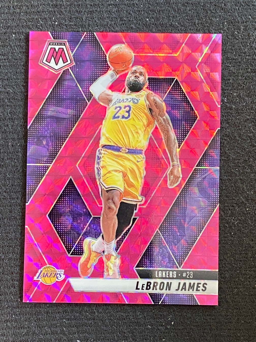 LeBron James 2024-25 Panini Mosaic Base Pink /175 #180