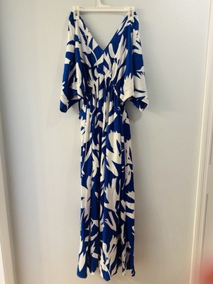 staccato blue crush island breeze v neck dress Cynthia Garza Boutique
