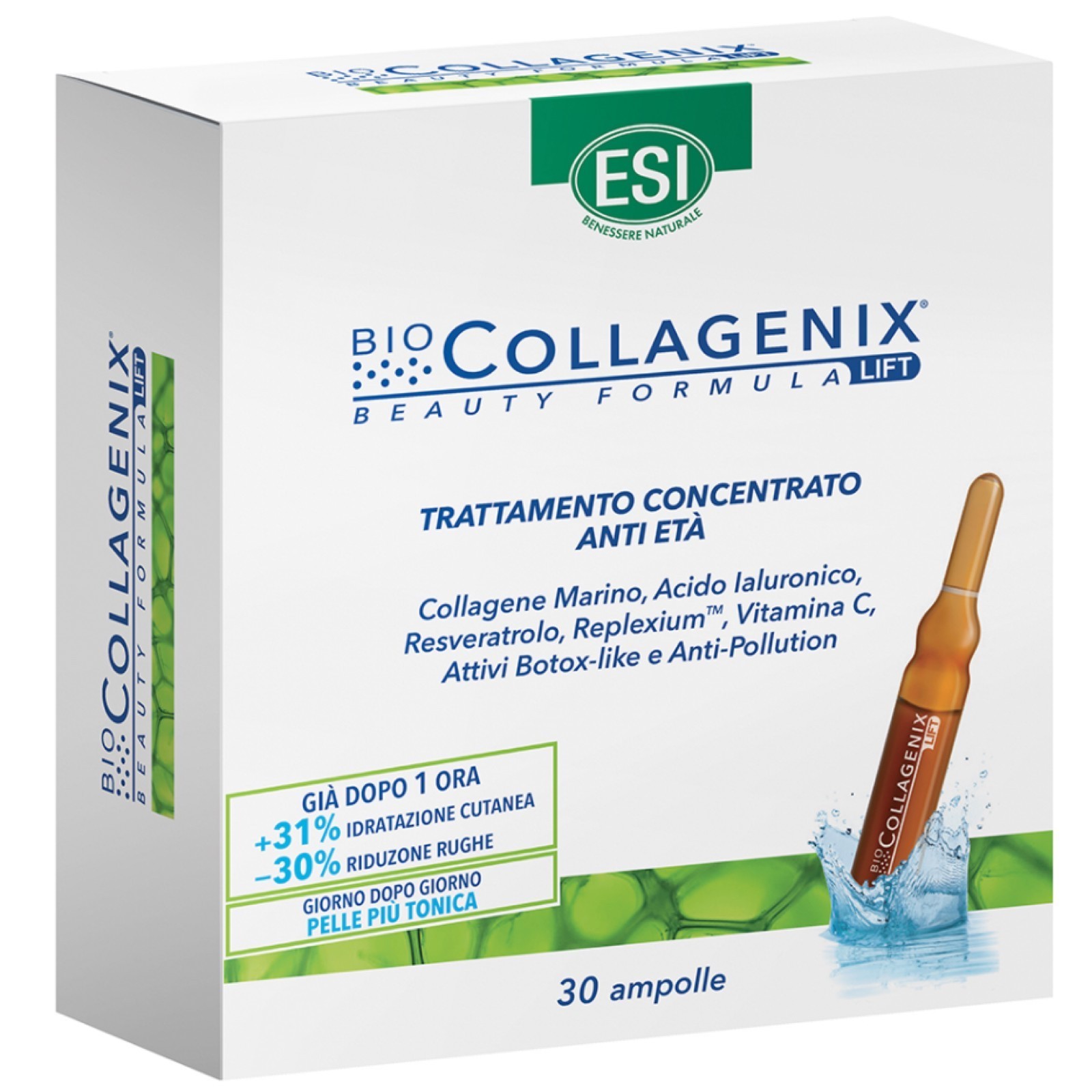 ESI Biocollagenix Integratore Esterno: 30 Ampolle di Benessere Naturale