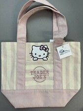 Trader Joe's Mini Tote Bag Hello Kitty Pastel Pink