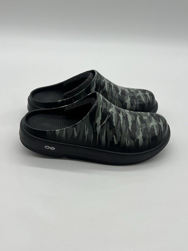 Oofos OoCloog Women’s Sz 10 Black Green Camo Slip On Clog Mules Recovery Shoes - Bild 8 von 13