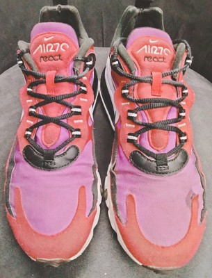Nike Air Max 270 React Women's Red Vivid Purple Women's Size 7