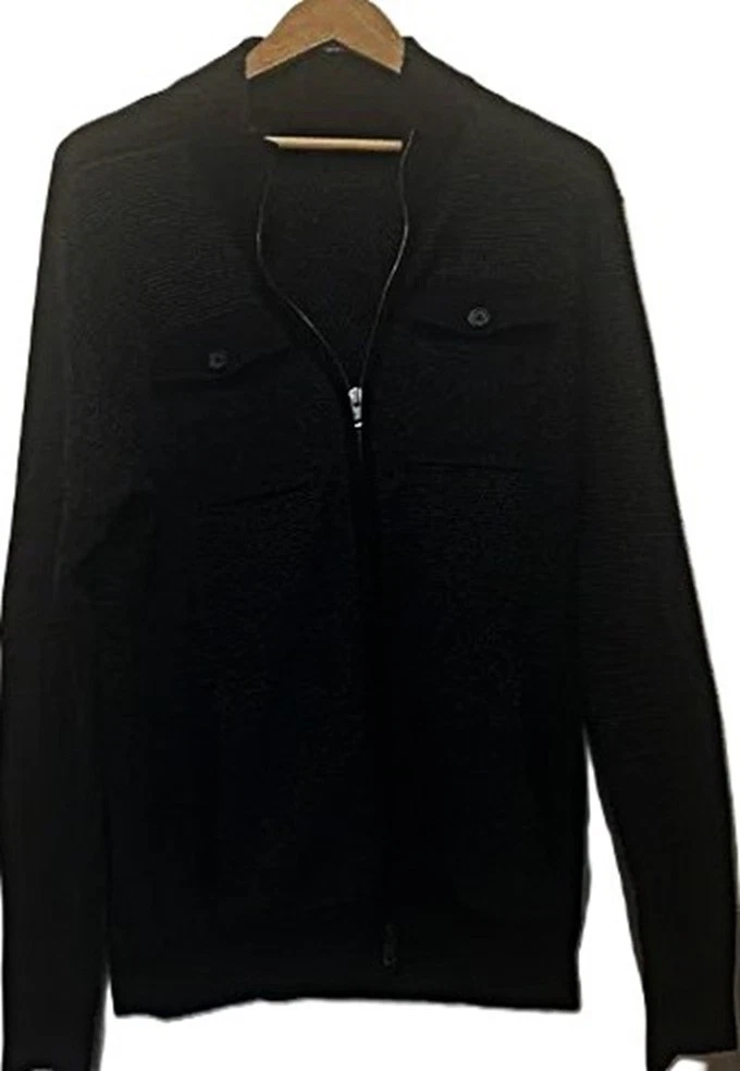 Sweat Zippé Marc Anthony Homme - Gris Et Noir - Taille M - Coupe Slim