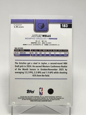 2025-26 Topps Basketball #183 Jaylen Wells NBA All-Rookie Team | eBay