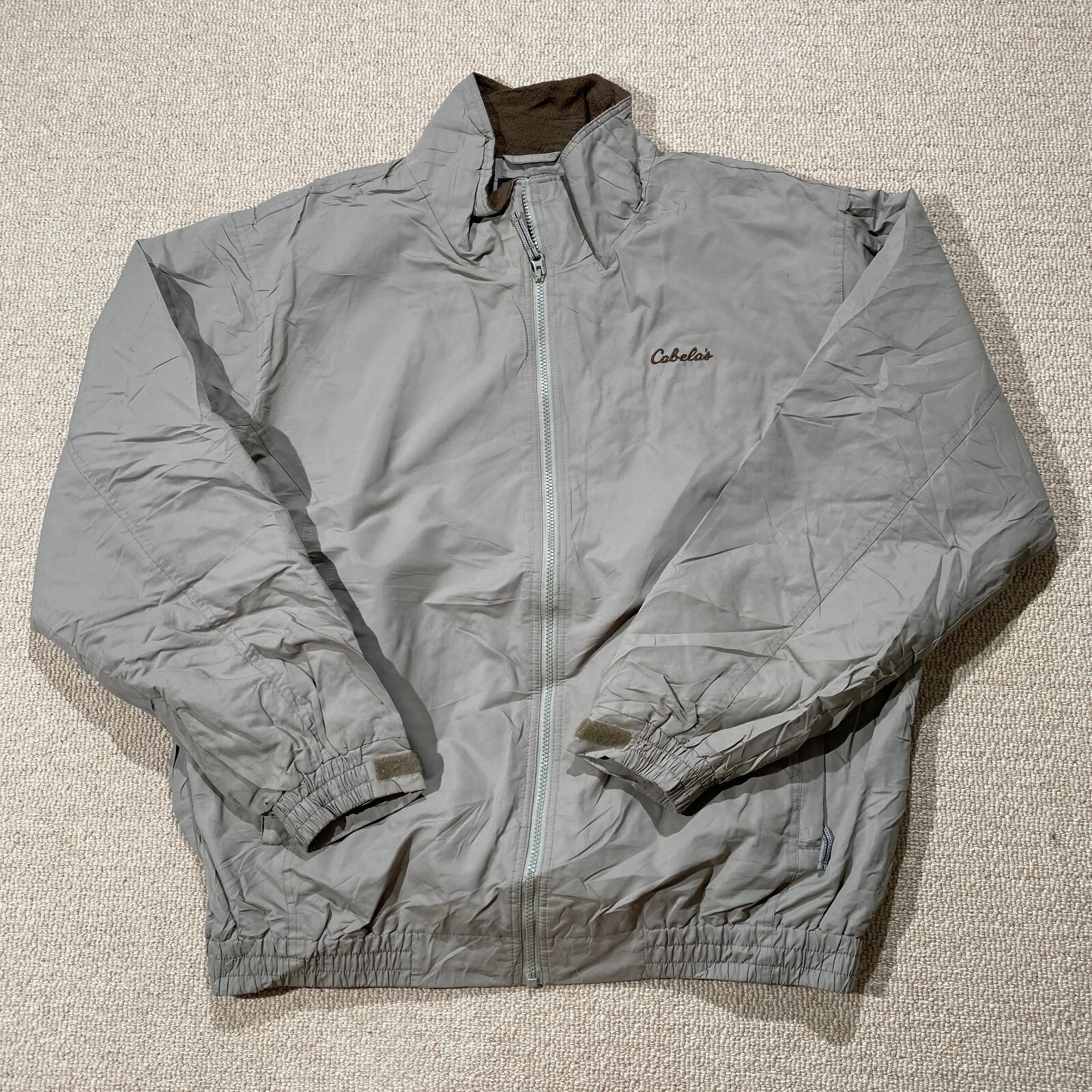 Cabelas Bomber Jacket Mens XL Tall Beige Taupe Shell Outdoor Water Resistant USA
Opens in a new wind