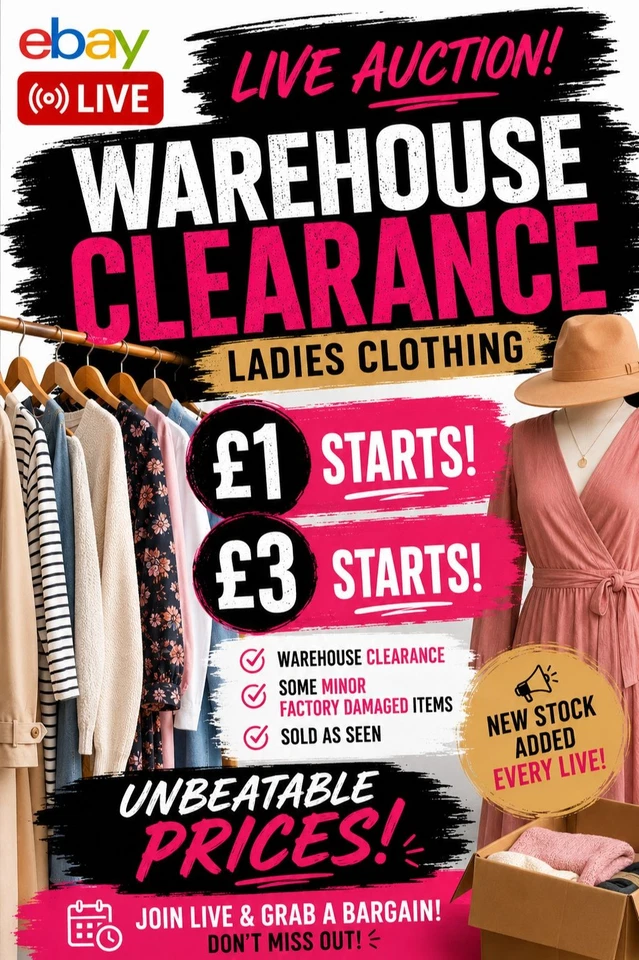 Ladies Clothing Wearhouse Clearance Starting from £1