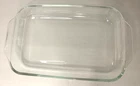 Vintage PYREX 232-R Clear Glass 11"×7”×1.5” Casserole Baking Dish 2 QT/ 2L USA