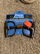 Abetta Dee Barrel Snaffle Western Bit inglese ma inglese attacco nuovo con scatola 5"