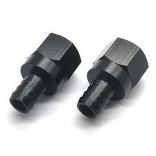 1PCS Car AN10 Female Thread to 1/2 Hose Barbed Adapter Fuel Pressure Regulator