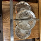 Vintage Silverplate Folding Tidbit Dessert Tray 3 Plates Made in England — photo 8