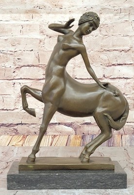 Female Centaur Mythological Creature bronze sculpture statue Hand Made Nude Deal