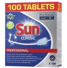 Image of 100pc Sun Professional Classic Dishwasher Tablets