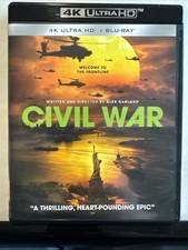 Civil War 4K UHD Blu-ray Rare Alex Garland Thriller