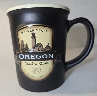 Americaware Mug Oregon BEAVER STATE 18 Oz Souvenir EUC