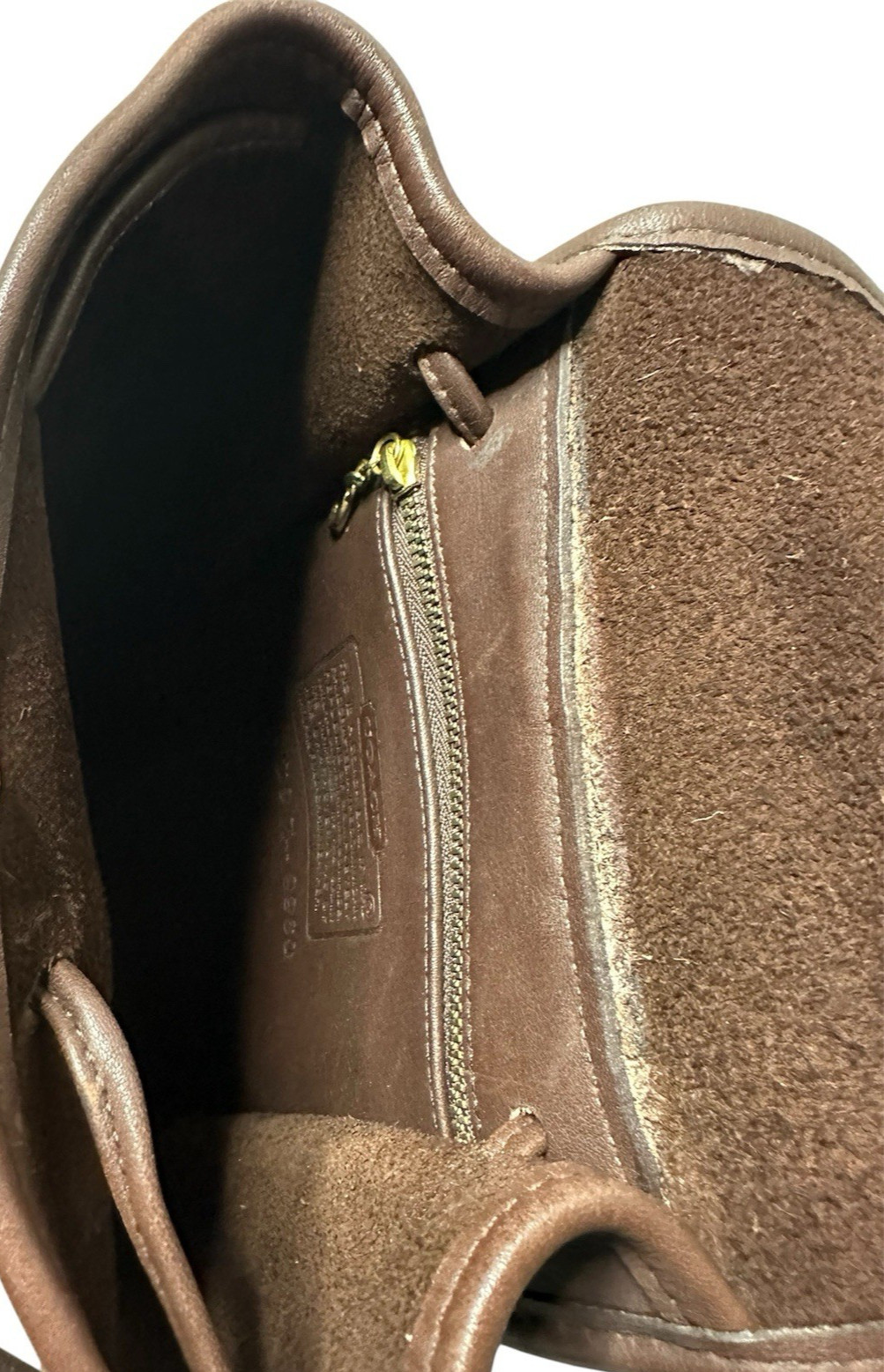 COACH Turnlock Drawstring Daypack Backpack Brown … - image 4