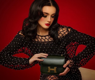Hermes Constance Mini Mirror 18 Vert Foncé/Dark Green Box Leather