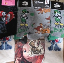 Disney Sock Lot Plus Bonus Items - All New