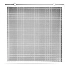 HVAC Premium 18"x18" Cube Core Eggcrate Return Air 1” Filter Grille White 1323N