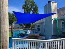 Houssity 17' Sun Shade Sail Canopy Awning Shade Cloth Pool Patio Pergola Cover