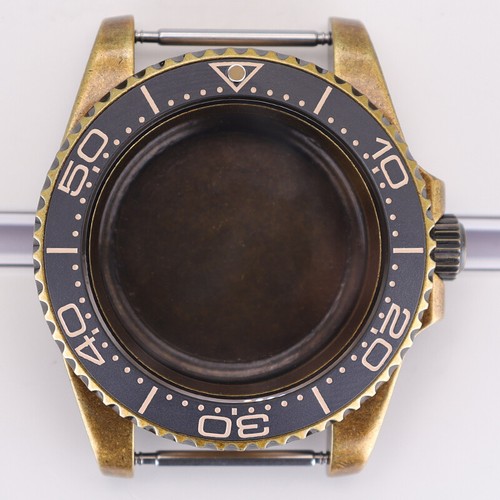 Caja de reloj retro de bronce de 40 mm + cristal de zafiro para movimiento Seiko nh35 esfera de 28,5 mm - Imagen 12 de 12
