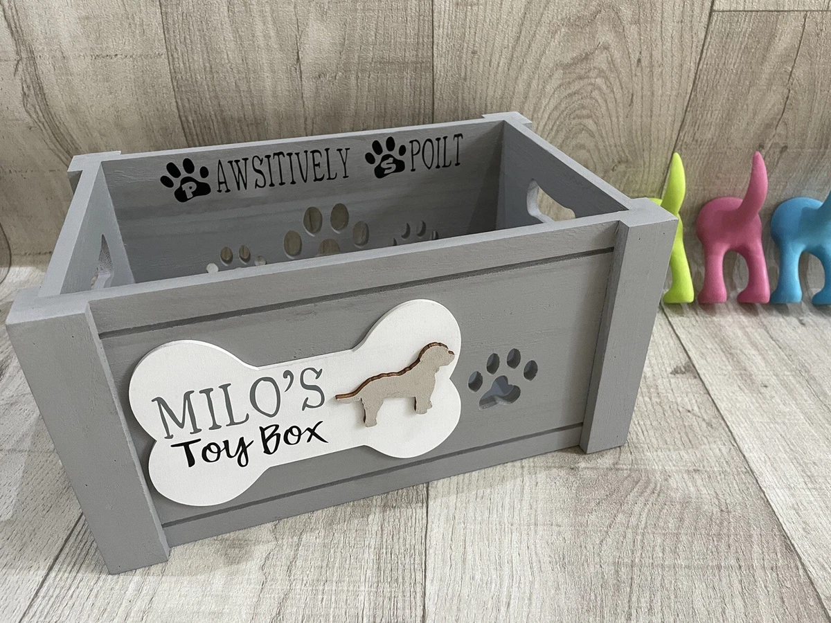 Small Personalised Dog Cat Toy Box