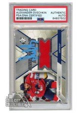 Alexander Ovechkin 2020-21 SPX Extrav Materials Auto #EX-AO PSA/DNA (Light Blue)