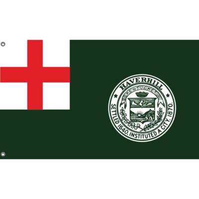 Flagge Haverhill Massachusetts - 90x150 Cm, Querformat, 100% Made In Germany
