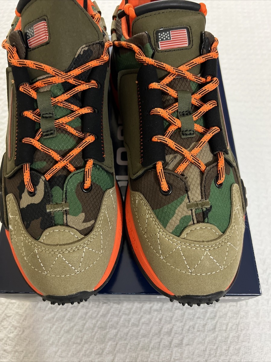 Polo Ralph Lauren PS200 Orange Camo Men's Shoes Multi Surplus Camo