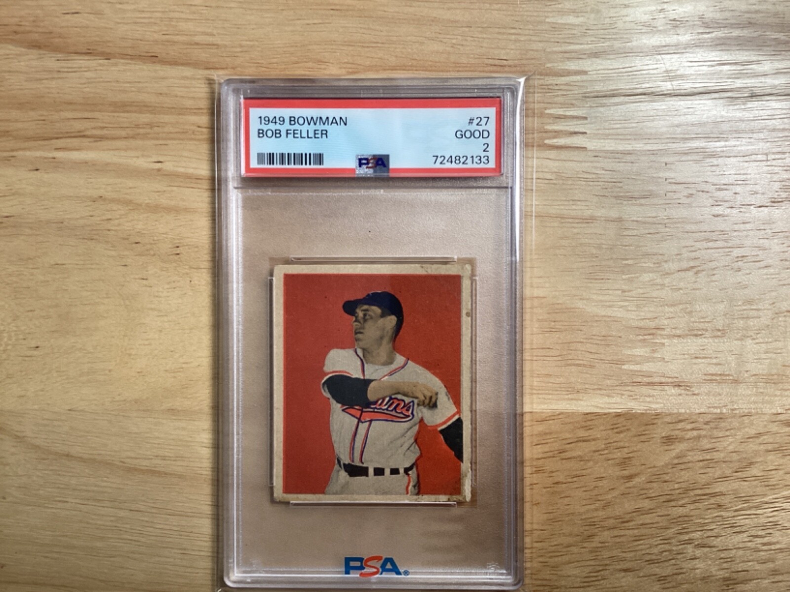 1949 Bowman Bob Feller #27 PSA 2