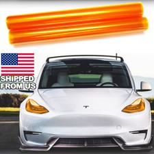 12x48 Glossy Orange Headlight Taillight Fog Lamp Tint Film Wrap Universal 12x48 Glossy Orange Headlight Taillight Fog Lamp Tint Film Wrap Universal
