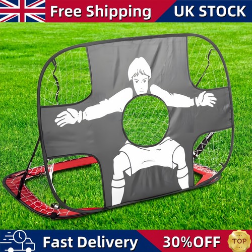 Filet Rebond Football Entraînement - Goal Kickback 100x100x70 Cm Noir - Neuf Sous Emballage