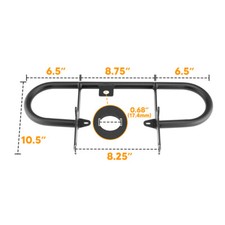 KOJEM Nerf Bars With Red Nets For Yamaha Warrior 350 (1987-2004) - Aluminum Side Bars, Powder Coated 6 thumbnail image