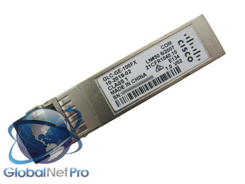 GENUINE CISCO GLC-GE-100FX - 100FX SFP on GE SFP - LIFETIME