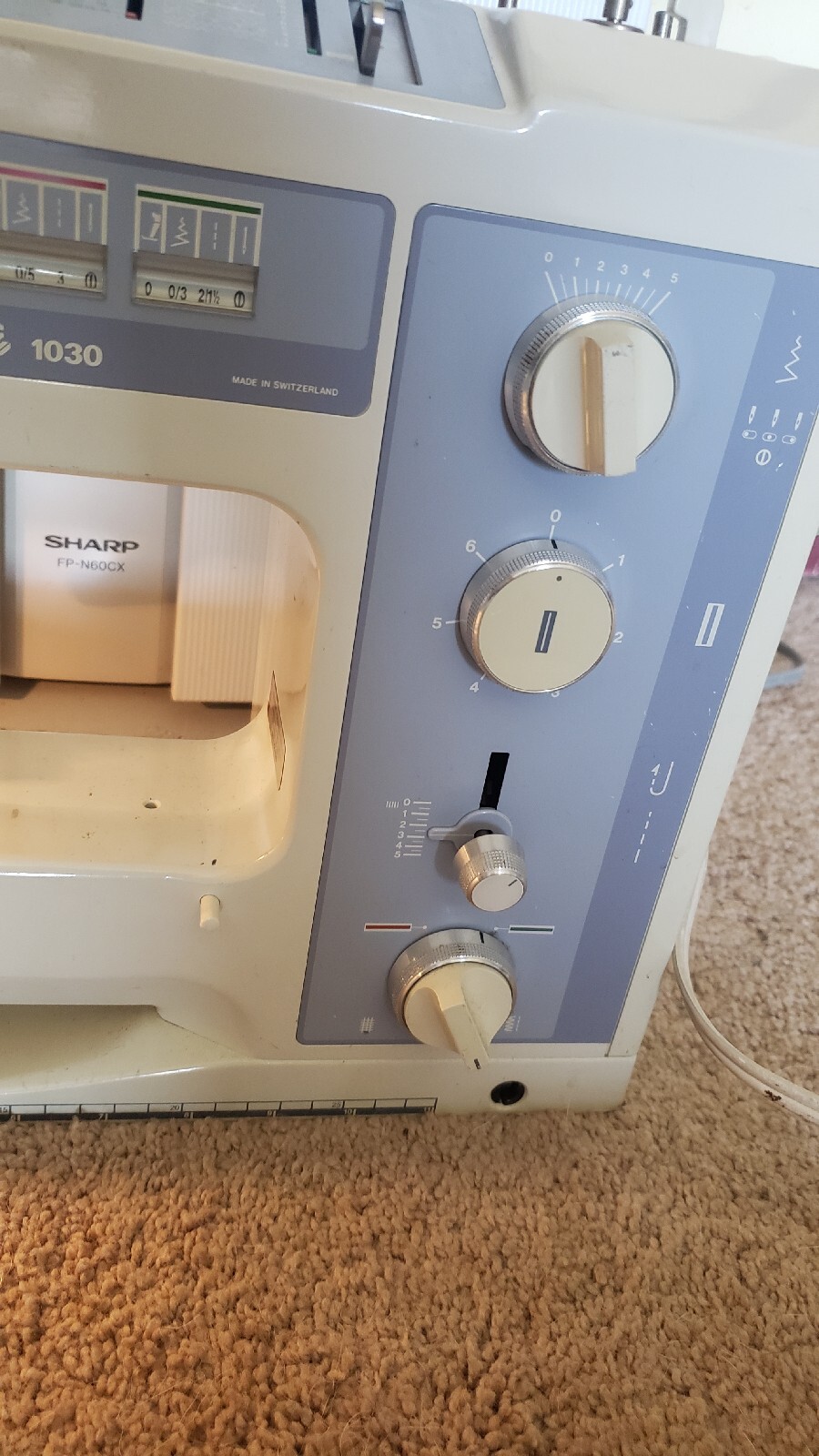 BERNINA 1030 Sewing Machine Embroidery With Case Accessories for sale